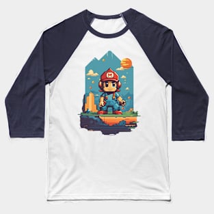 NostalPixel Odyssey Baseball T-Shirt